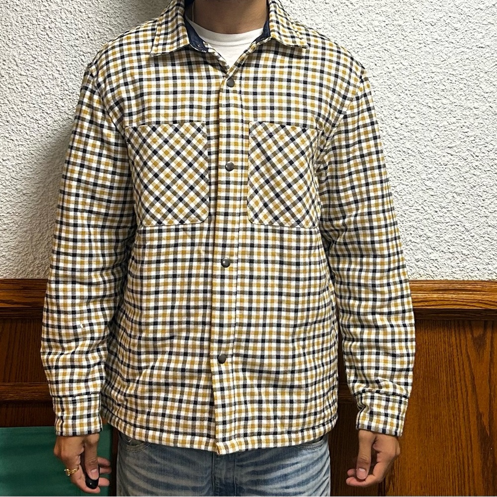 H&M Checkered Jacket in Yellow and Blue